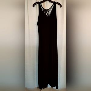 Lane Bryant Long Black Polyester Dress